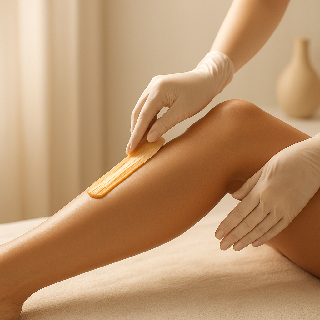 Smooth, hair-free skin after professional hair removal waxing at Nuda Beauty Lab in Scarborough